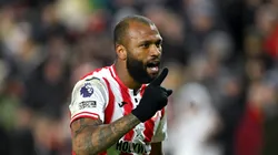 Camisa 9 comemorando gol diante do Sunderland. Foto: Shaun Botterill/Getty Images