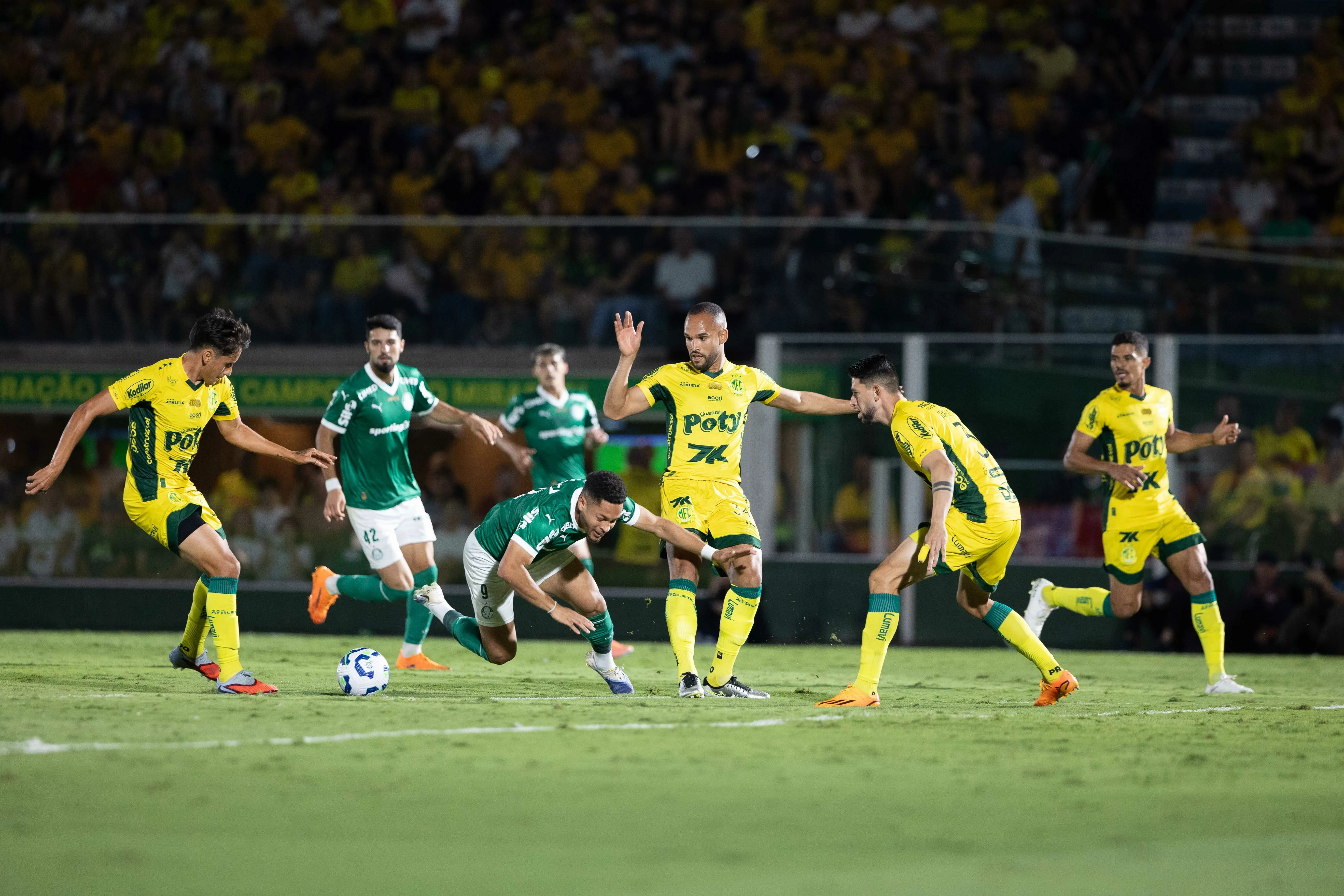 Mirassol x Palmeiras no estádio Jose Maria de Campos Maia pelo campeonato Brasileiro A 2025. Foto: Joisel Amaral/AGIF