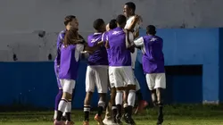 Samuel Alves, jogador do Botafogo comemora seu gol durante partida contra o Taubate no estadio Joaquinzao pelo campeonato Copa Sao Paulo Junior 2026. Foto: Joisel Amaral/AGIF