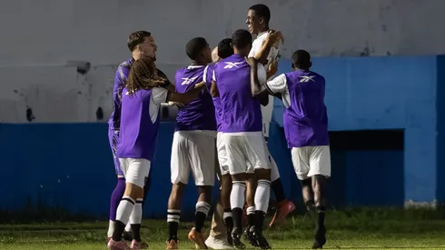 Samuel Alves, jogador do Botafogo comemora seu gol durante partida contra o Taubate no estadio Joaquinzao pelo campeonato Copa Sao Paulo Junior 2026. Foto: Joisel Amaral/AGIF
