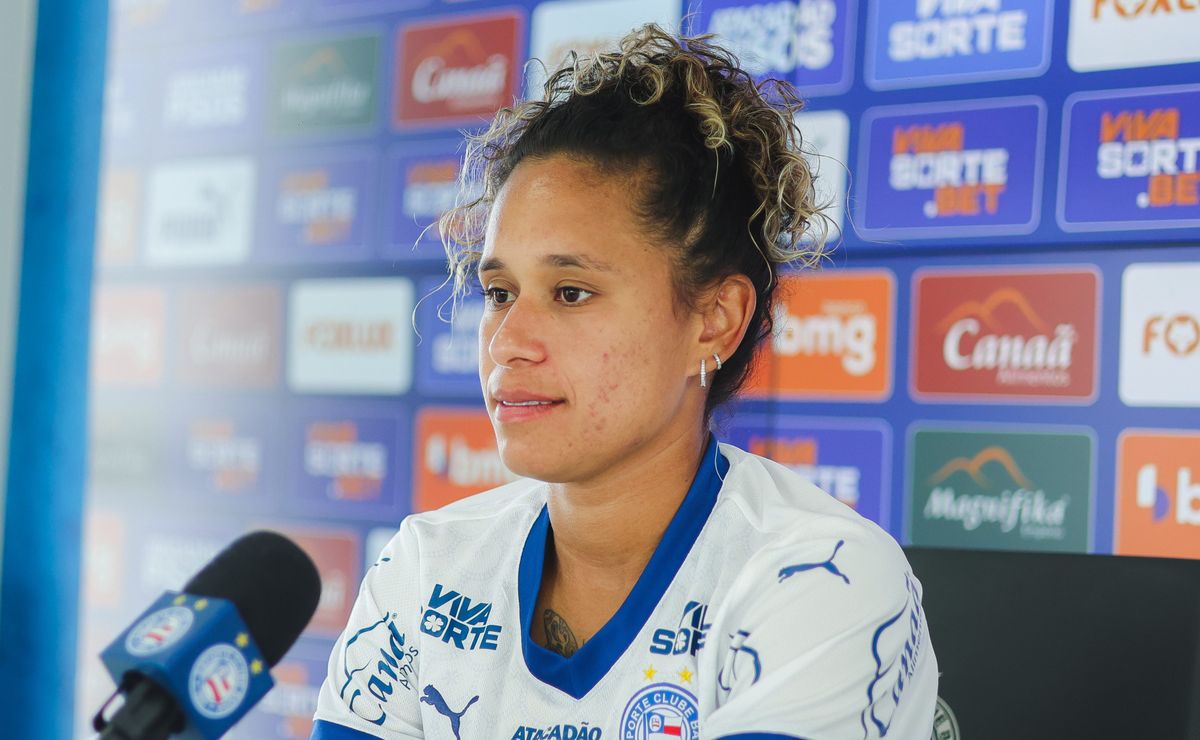 Raquel, nova contratação do Bahia para a temporada, elogia projeto do clube: “Time muito aguerrido e intenso”