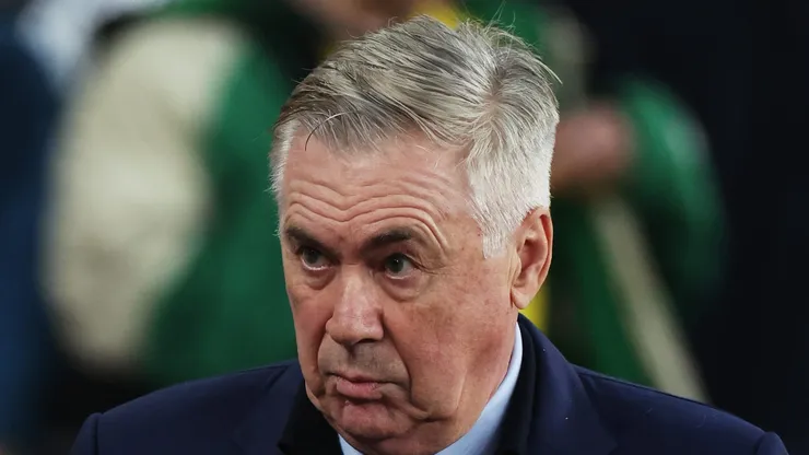 Carlo Ancelotti, treinador da seleção brasileira em partida amistosa
