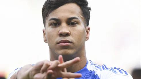 Kaio Jorge, atacante do Cruzeiro em partida pelo campeonato brasileiro (Foto:Pedro Vilela/Getty Images)
