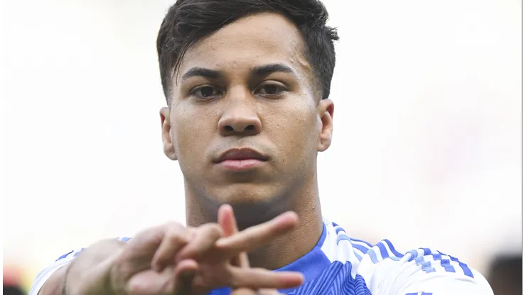 Kaio Jorge, atacante do Cruzeiro em partida pelo campeonato brasileiro (Foto:Pedro Vilela/Getty Images)