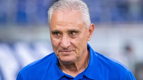 Tite técnico do Cruzeiro durante partida contra o Uberlândia. Foto: Fernando Moreno/AGIF
