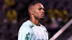 Carlos Miguel goleiro do Palmeiras durante aquecimento antes da partida contra o Mirassol no estadio Arena Barueri pelo campeonato Paulista 2026. Foto: Fabio Giannelli/AGIF