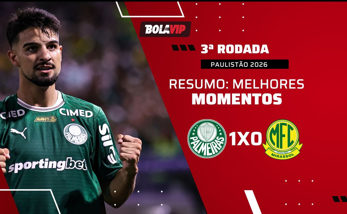 Flaco López desencanta, Palmeiras vence o Mirassol e mantém 100% de aproveitamento no Paulistão 2026