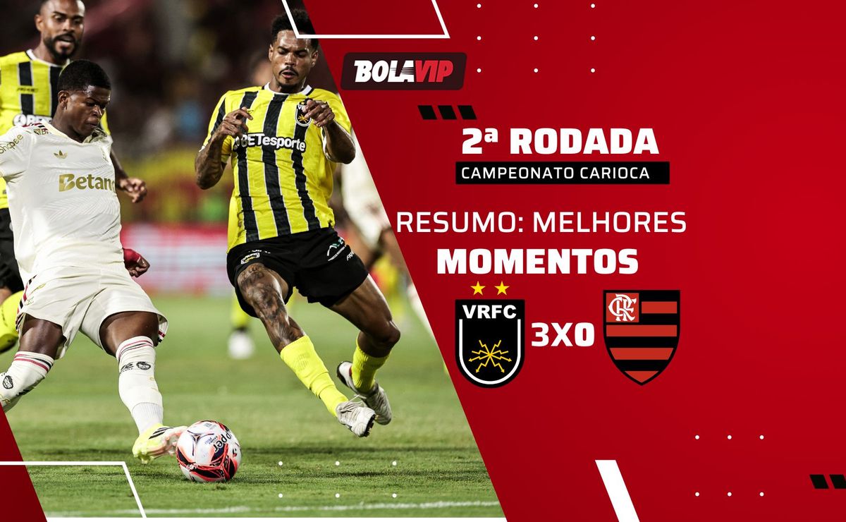 Volta Redonda 3 x 0 Flamengo: resumo completo da derrota sofrida pelos Garotos do Ninho pelo Cariocão 2026