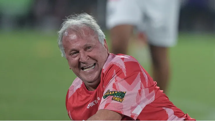 Zico durante o jogo das estrelas