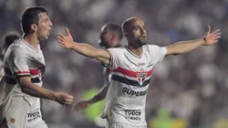 RJ - RIO DE JANEIRO - 02/11/2025 - BRASILEIRO A 2025, VASCO X SAO PAULO - Lucas Moura jogador do Sao Paulo comemora seu gol durante partida contra o Vasco no estadio Sao Januario pelo campeonato Brasileiro A 2025. Foto: Thiago Ribeiro/AGIF