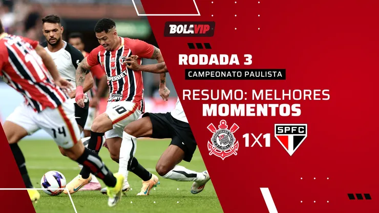 Corinthians 1 x 1 São Paulo. Foto: Marcello Zambrana/AGIF