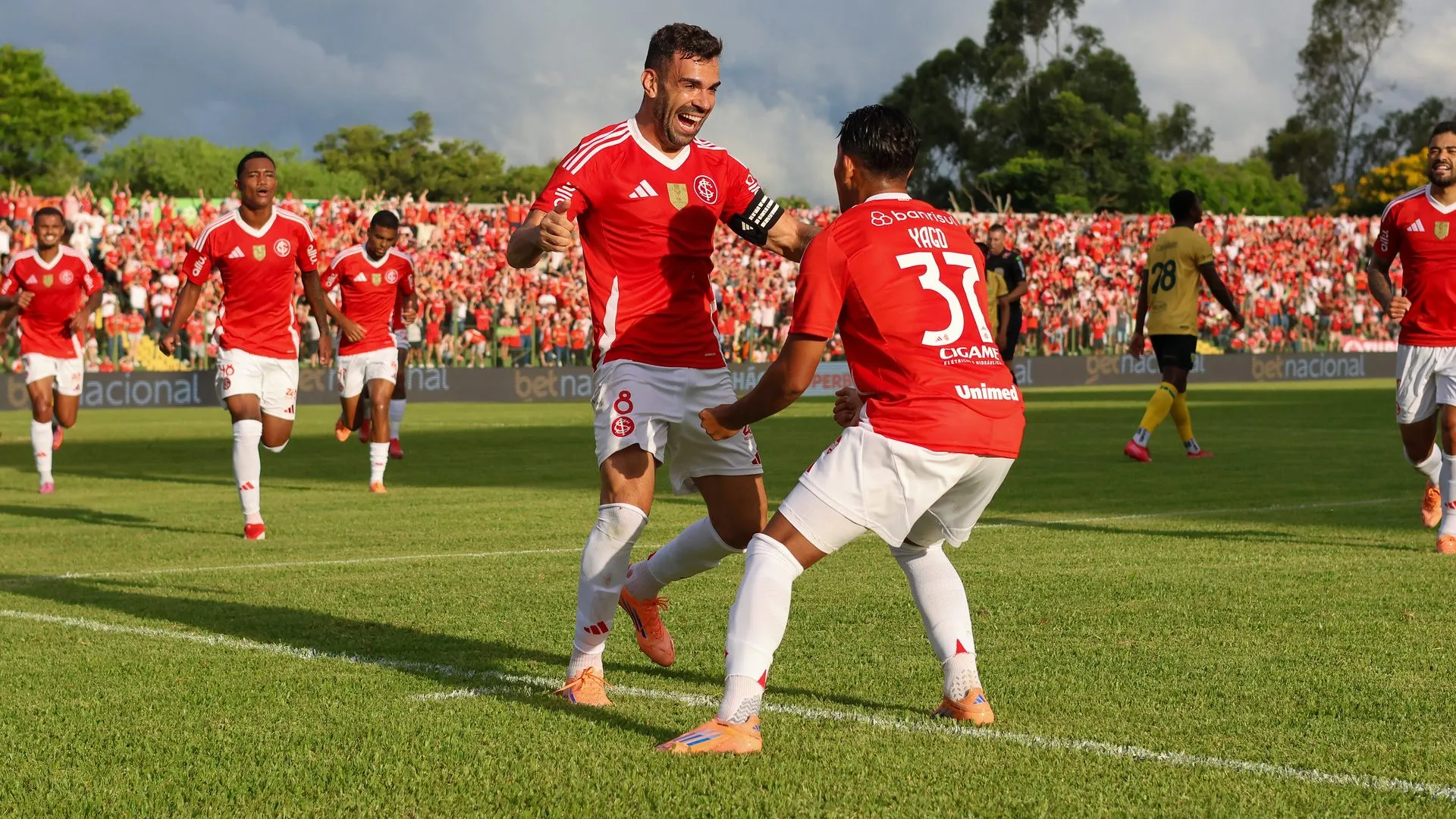 Bruno Henrique, volante do Inter em partida pelo campeonato gaúcho (Foto: Ricardo Duarte / Internacional)