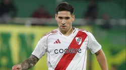 Rodrigo Villagra, volante do River Plate em partida pelo campeonato argentino (Foto: Daniel Jayo/Getty Images)