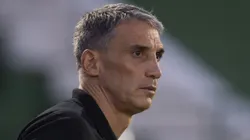 Juan Pablo Vojvoda, técnico do Santos, durante partida contra o Guarani no estadio Brinco de Ouro pelo campeonato Paulista 2026. Foto: Anderson Romao/AGIF