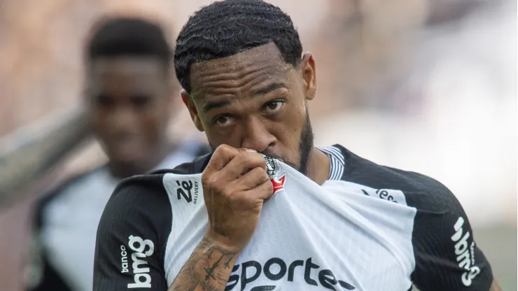 Jose Martinez, jogador do Corinthians, comemora seu gol durante partida contra o Juventude no estadio Arena Corinthians pelo campeonato Brasileiro A 2025. Foto: Anderson Romao/AGIF