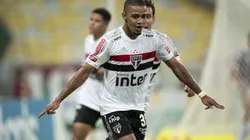 RJ - Rio de Janeiro - 26/12/2020 - BRASILEIRO A 2020, FLUMINENSE X SAO PAULO - Brenner jogador do Sao Paulo comemora seu gol durante partida contra o Fluminense no estadio Maracana pelo campeonato Brasileiro A 2020. Foto: Jorge Rodrigues/AGIF