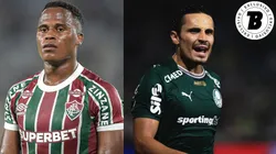 Arias e Veiga estão movimentando o mercado da bola - Fotos: Thiago Ribeiro/AGIF e Ettore Chiereguini/AGIF