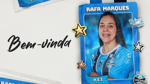 Rafa Marques é o novo reforço das Mosqueteiras – Foto: Divulgação Oficial Grêmio
