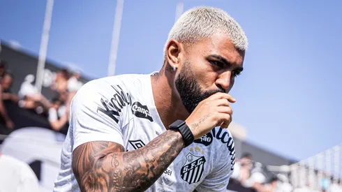 Gabigol em campo pelo Peixe. Foto: Raul Baretta/ Santos FC
