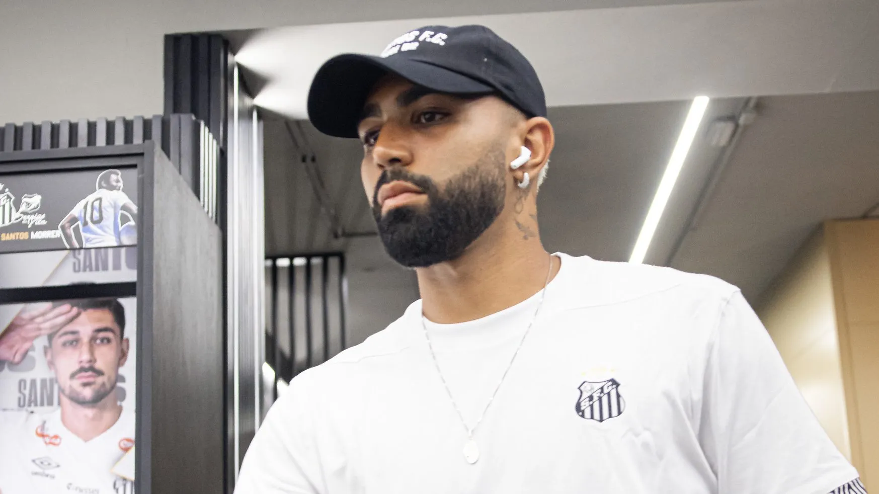 Gabigol é dúvida para o clássico contra o Corinthians. Foto: Raul Baretta/ Santos FC