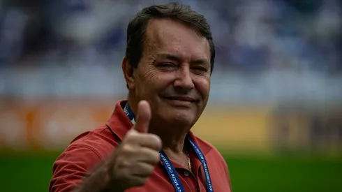 Pedro Lourenço antes de uma partida do Cruzeiro x Corinthians
