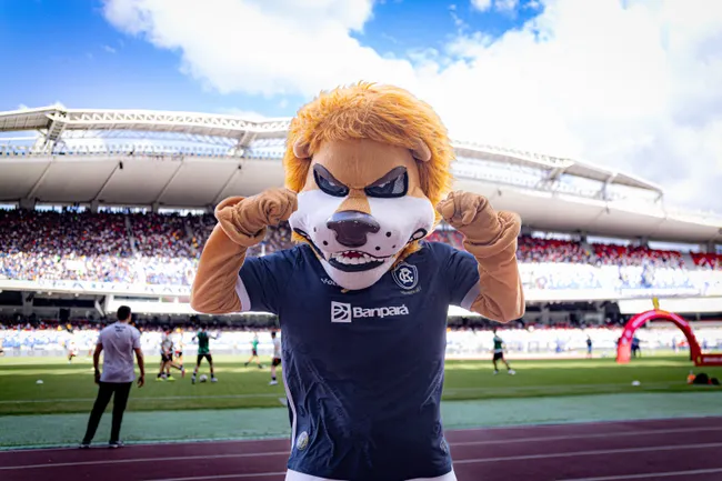 Mascote do Clube do Remo. Foto: Fernando Torres/AGIF