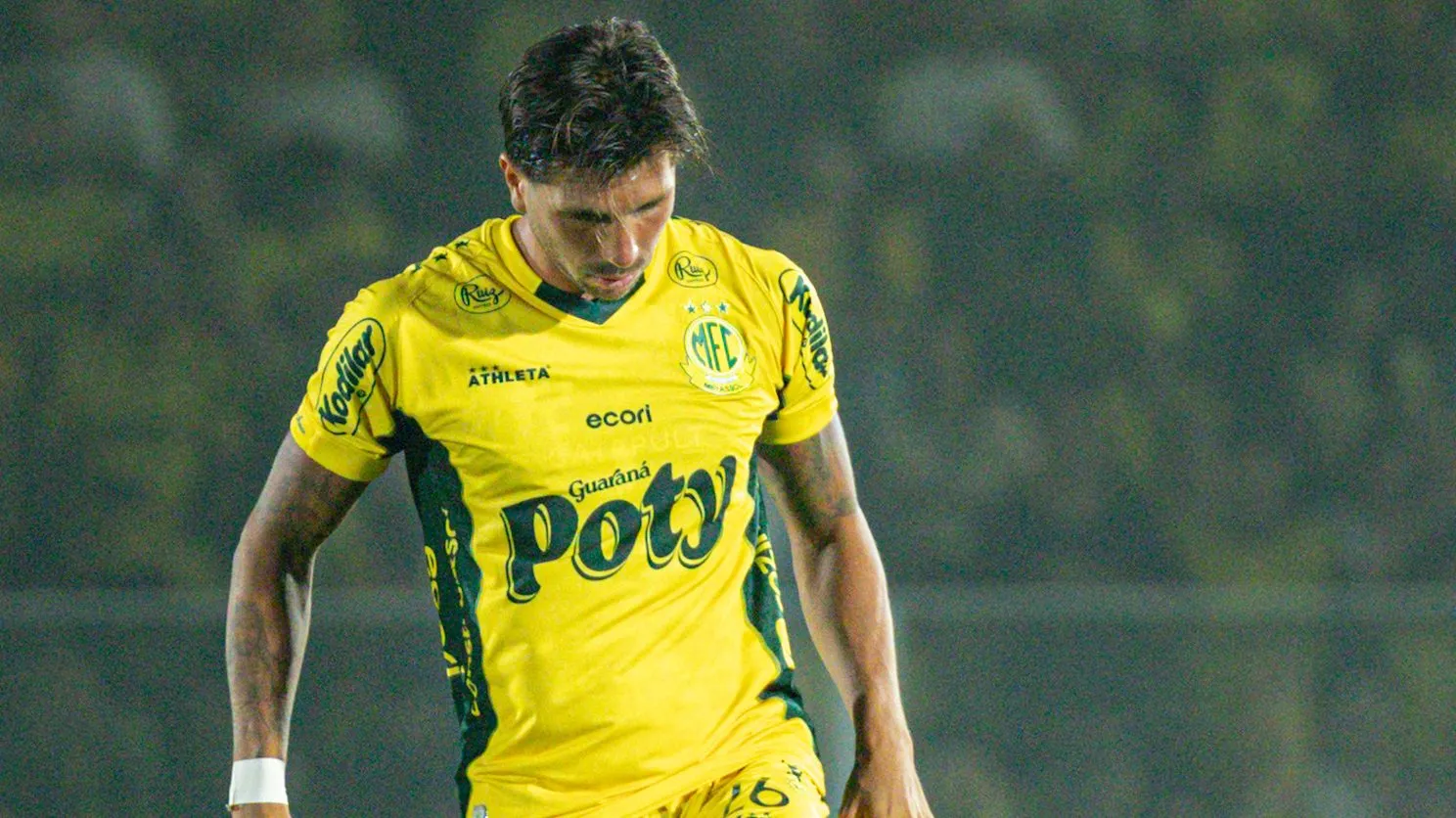 Lucas Mugni atuando pelo Mirassol. Foto: JP Pinheiro/Agência Mirassol