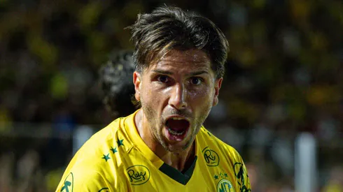 Lucas Mugni atuando pelo Mirassol. Foto: JP Pinheiro/Agência Mirassol
