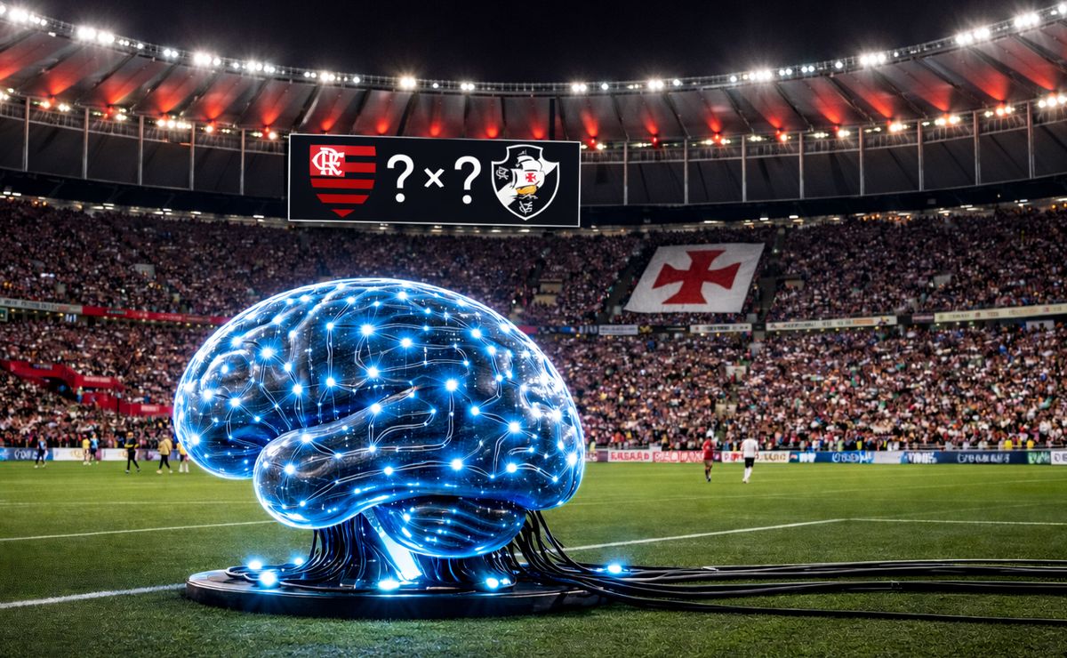 Flamengo x Vasco: Inteligência Artificial aquece o clássico com previsão de derrota para o Rubro-Negro
