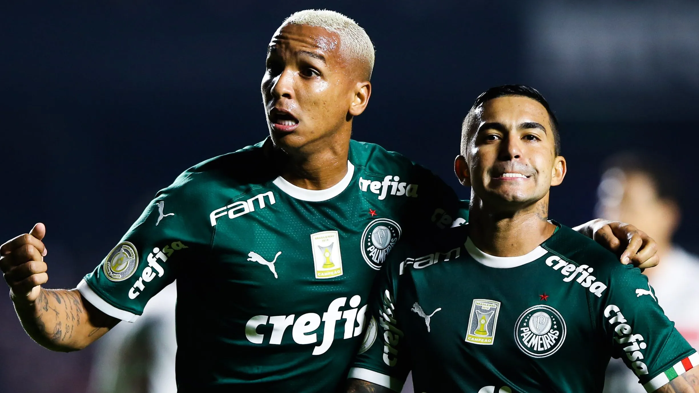 Deyverson e Dudu. (Photo by Alexandre Schneider/Getty Images)