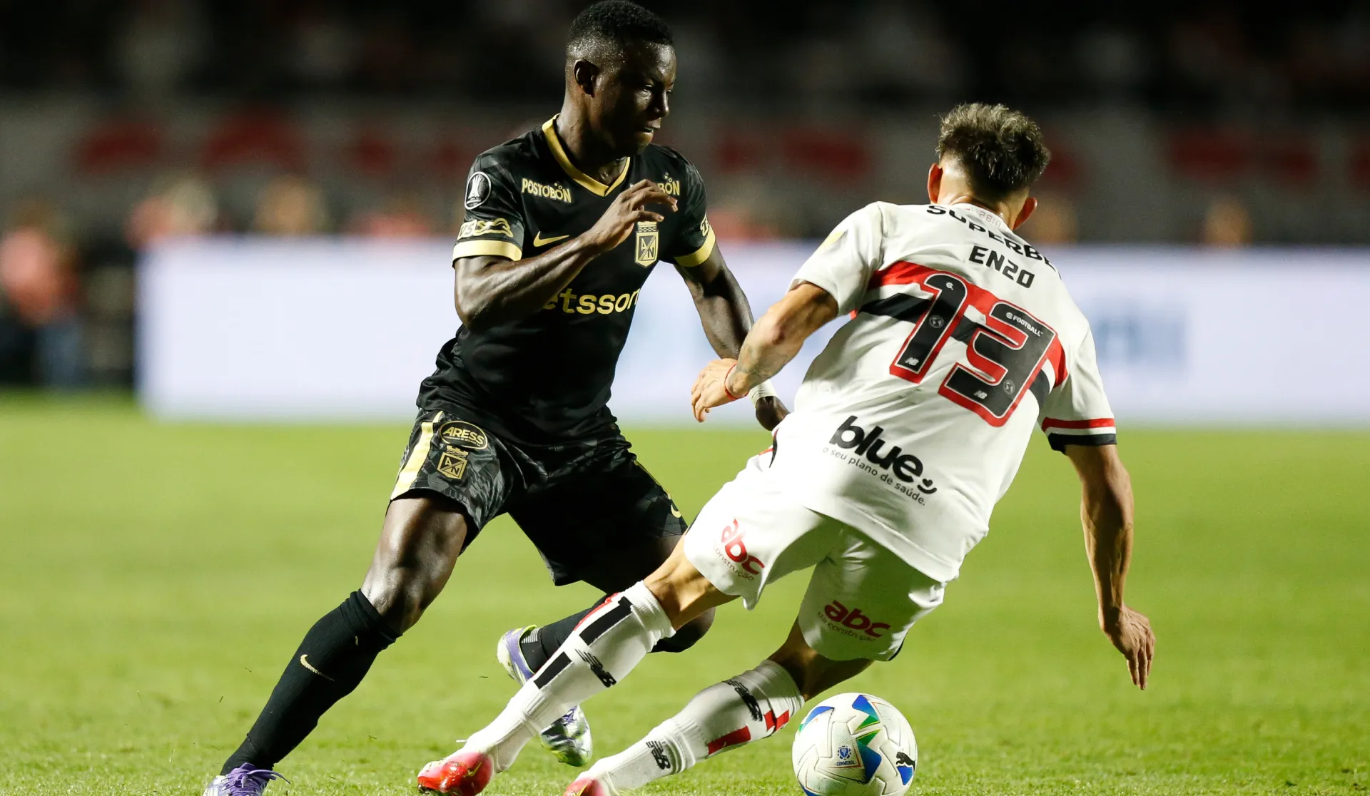 Marino Hinestroza em ação pelo Atletico Nacional – Foto: Miguel Schincariol/Getty Images