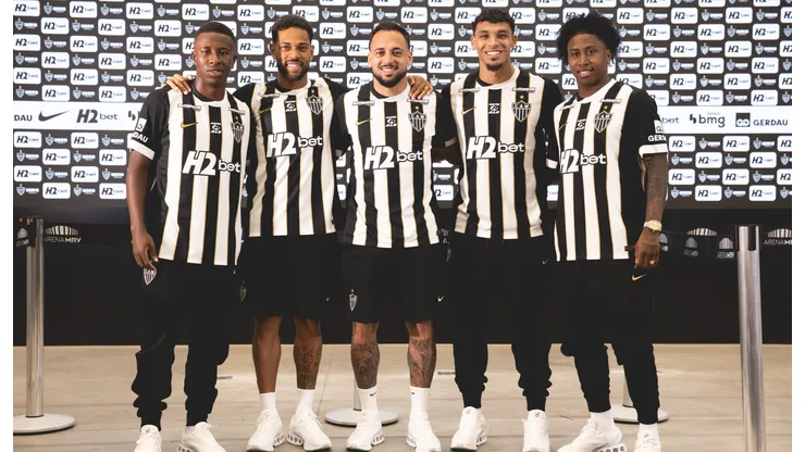 Reforços do Atlético-MG foram apresentados oficialmente - Foto: Pedro Souza/Atlético