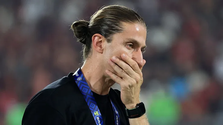 Filipe Luís, técnico do Flamengo em partida pelo campeonato carioca (Foto: Buda Mendes/Getty Images)
