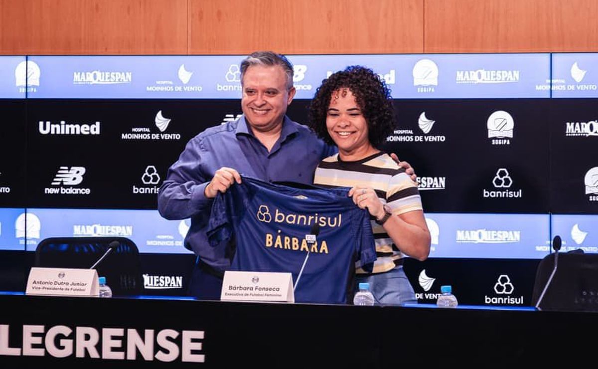 “As metas precisam ser à altura do Grêmio”, afirma Babi Fonseca em apresentação oficial