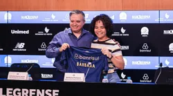 Babi Fonseca é apresentada no Grêmio. Foto: Will Anacleto/Grêmio