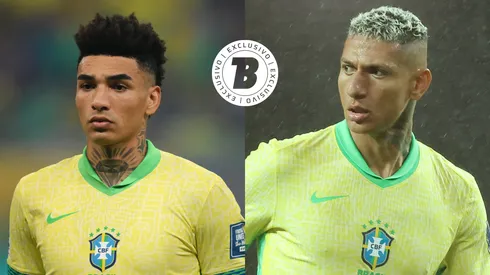 Igor Jesus e Richarlison. Fotos: Pedro Vilela/Getty Images – Chung Sung-Jun/Getty Images
