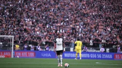 Matheuzinho jogador do Corinthians durante partida contra o São Paulo. Foto: Ettore Chiereguini/AGIF
