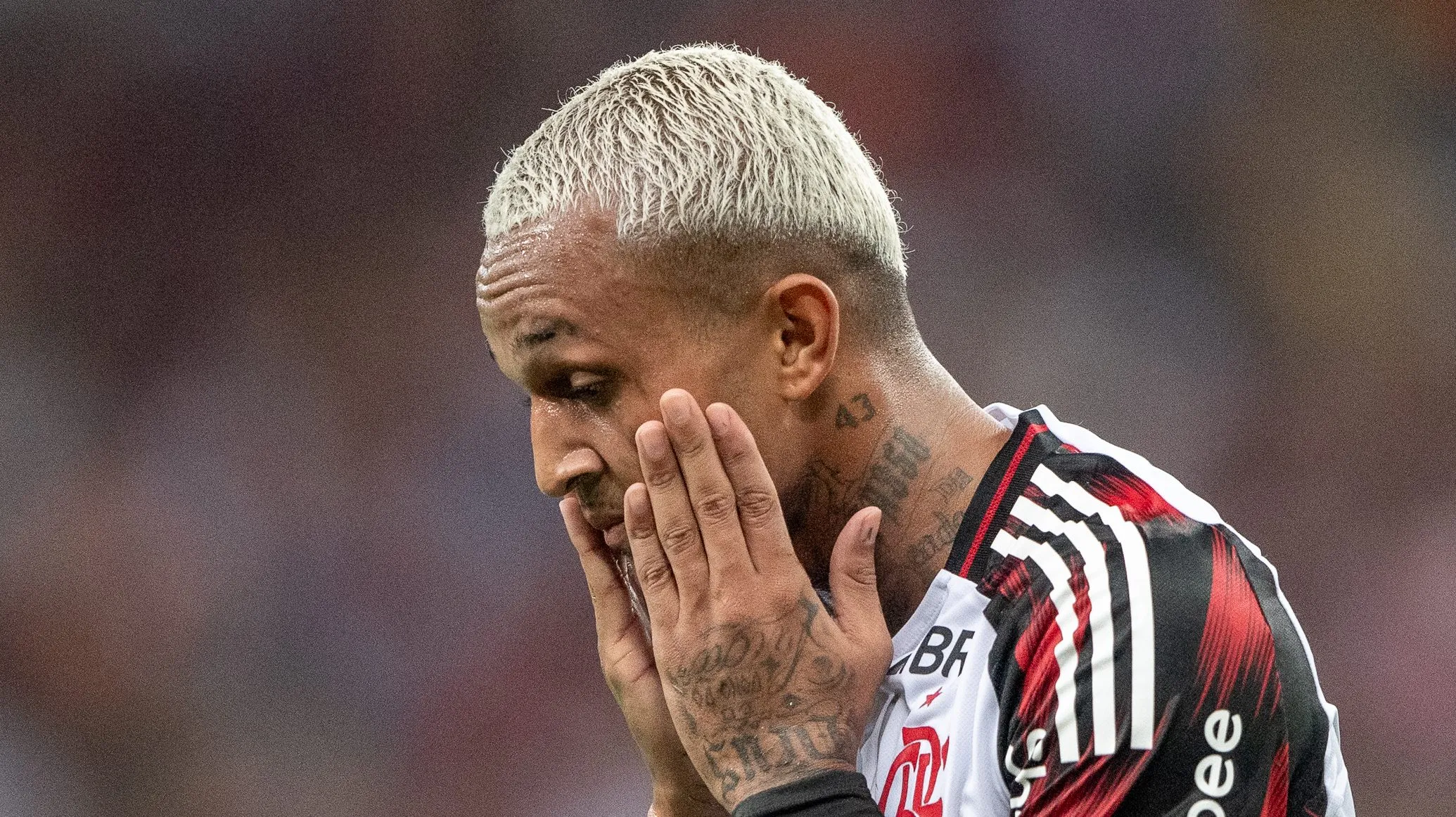 Wesley pelo Flamengo. Foto: Thiago Ribeiro/AGIF