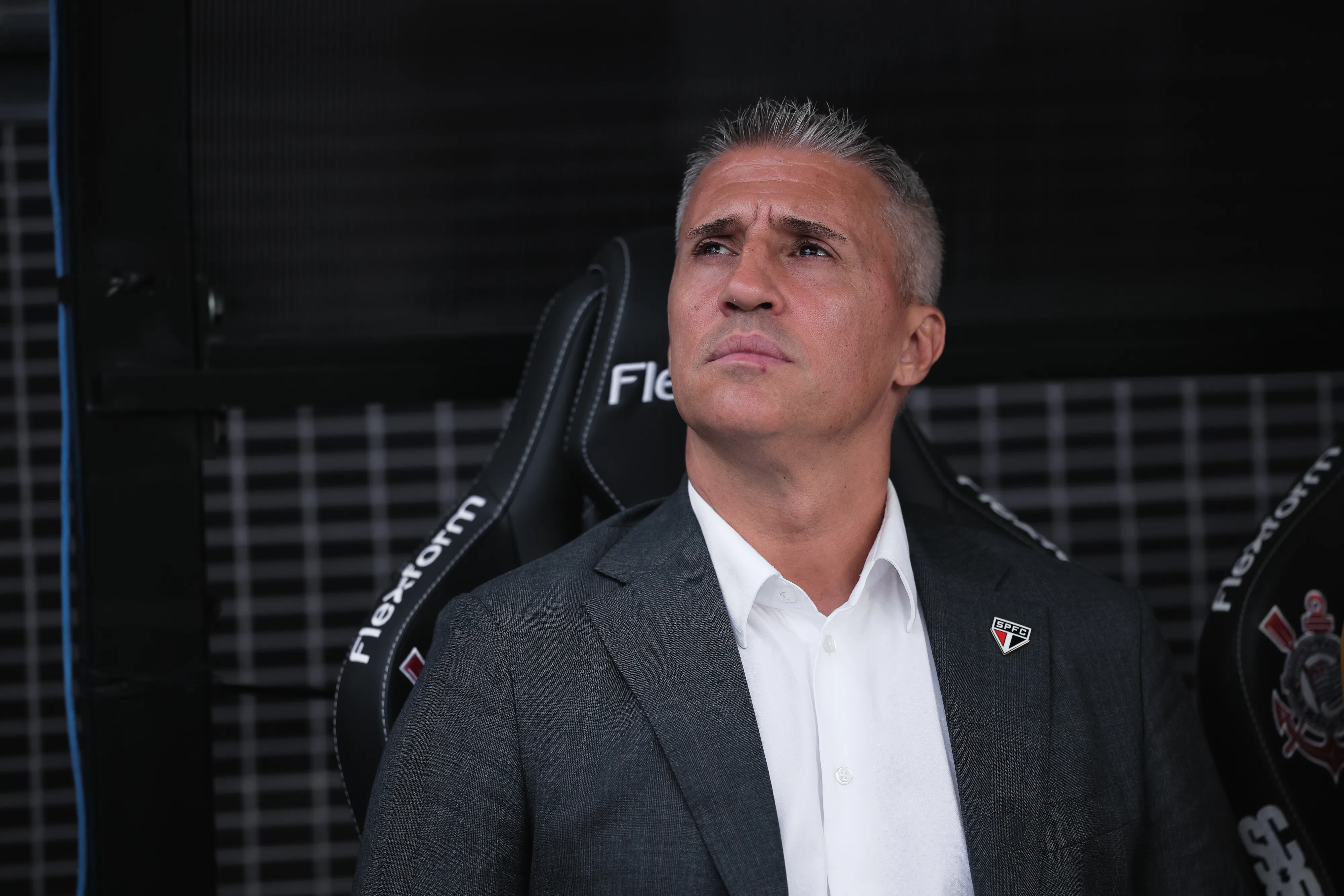 SP – SAO PAULO – 18/01/2026 – PAULISTA 2026, CORINTHIANS X SAO PAULO – Hernan Crespo tecnico do Sao Paulo durante partida contra o Corinthians no estadio Arena Corinthians pelo campeonato Paulista 2026. Foto: Ettore Chiereguini/AGIF