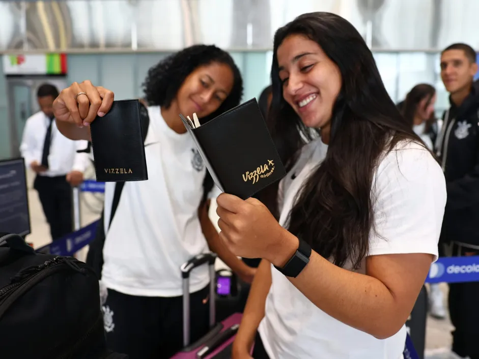 Brabas embarcam para a Copa das Campeãs. Foto: Rodrigo Gazzanel/Ag. Corinthians