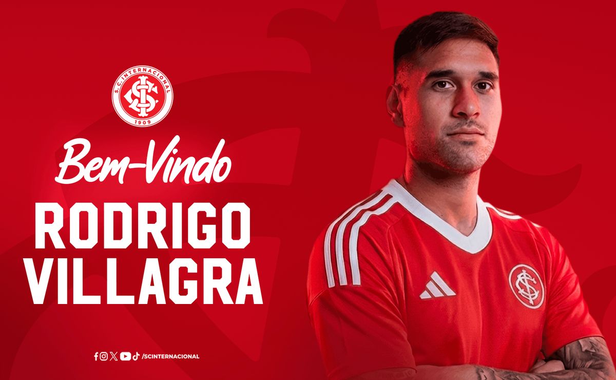 Internacional oficializa Rodrigo Villagra por empréstimo e argentino ficará em definitivo se cumprir meta