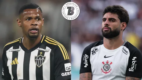 Júnior Santos e Yuri Alberto. Foto: Gilson Lobo e Ettore Chiereguini (AGIF)