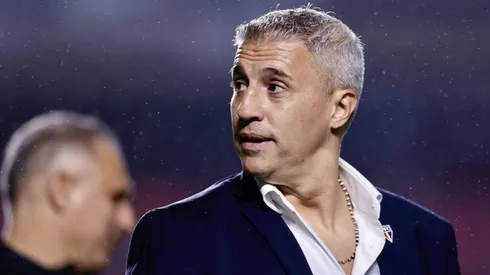 Hernan Crespo técnico do São Paulo durante partida do Paulistão.