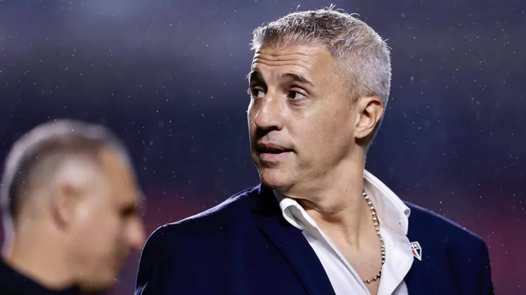 Hernan Crespo técnico do São Paulo durante partida do Paulistão.