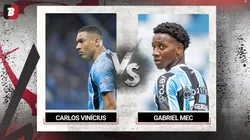 Carlos Vinícius e Gabriel Mec, atacantes do Grêmio