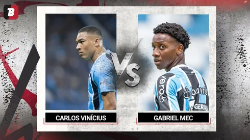 Carlos Vinícius e Gabriel Mec, atacantes do Grêmio