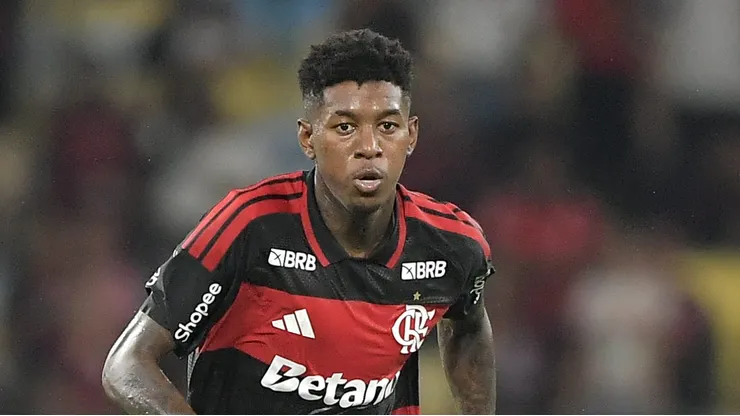 Vitão jogador do Flamengo durante partida contra o Vasco. Foto: Thiago Ribeiro/AGIF