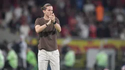 Filipe Luis, técnico do Flamengo, durante partida contra o Vasco no estadio Maracana pelo campeonato Carioca 2026. Foto: Thiago Ribeiro/AGIF