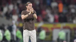 Filipe Luis, técnico do Flamengo em jogo no Maracanã.