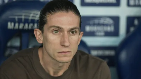 Filipe Luís abordou foco do Mengo no mercado – Foto: Thiago Ribeiro/AGIF